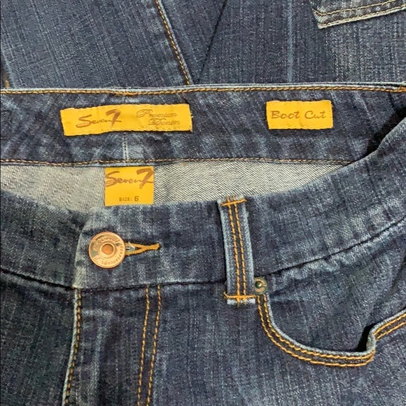 2/$10 Seven7 premium denims, boot cut & flare - Picture 4 of 5